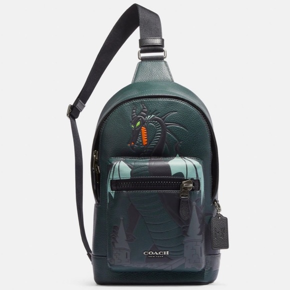 Disney X Coach West Pack With Maleficent Dragon Motif - Picture 1 of 9